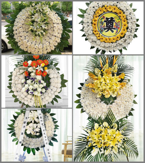 江西赣州定南县岭北镇南丰村花圈速递